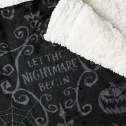 Disney Tim Burton's The Nightmare Before Christmas Jack Skellington Hooded Blanket