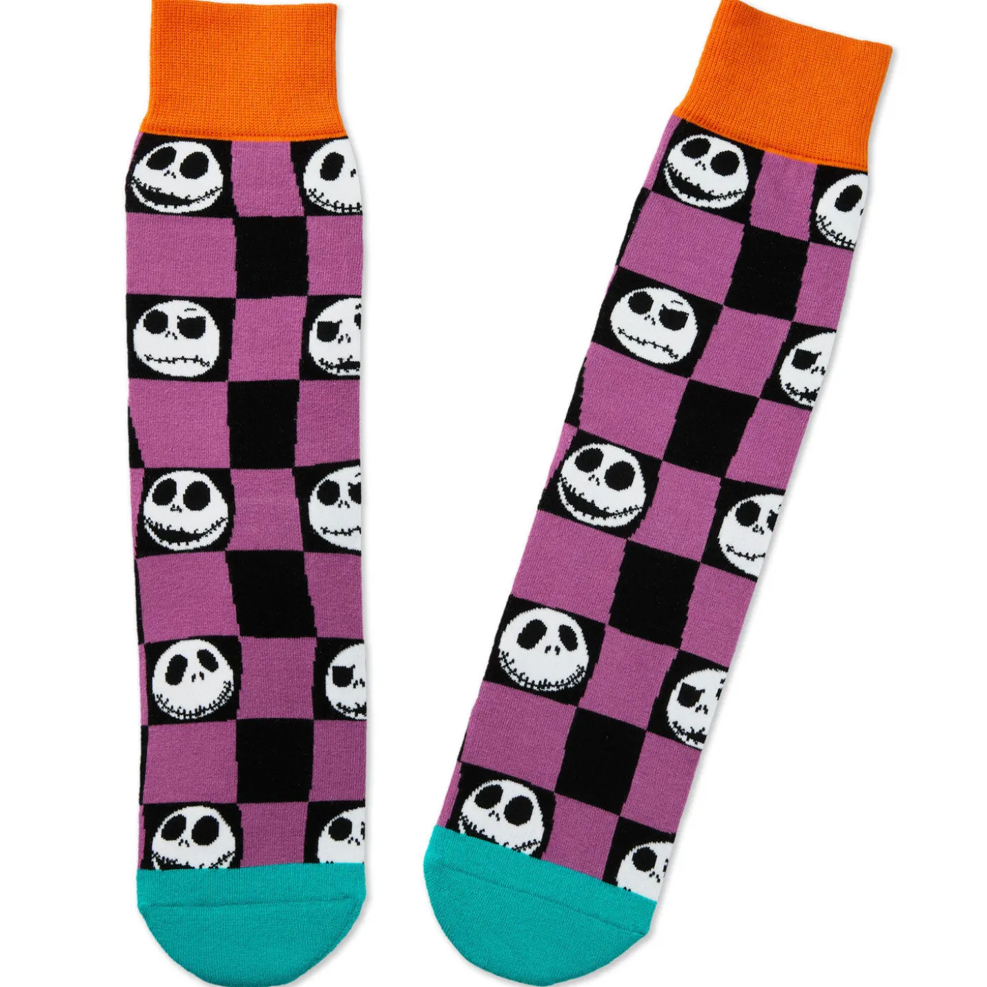 Disney Tim Burton's The Nightmare Before Christmas Jack Faces Crew Socks