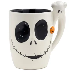Disney Tim Burton's The Nightmare Before Christmas Jack and Sally Sculpted Mug, 15 oz.