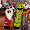 Disney Tim Burton's The Nightmare Before Christmas Jack Skellington and Oogie Boogie Mismatched Novelty Crew Socks