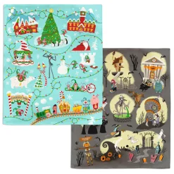 Disney Tim Burton's The Nightmare Before Christmas Two-Sided Throw Blanket, 50x60