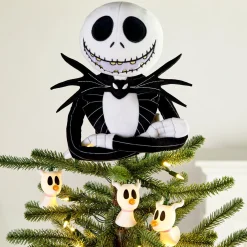 Disney Tim Burton's The Nightmare Before Christmas Plush Fabric Hallmark Tree Topper, 9.75"
