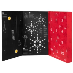 Disney Tim Burton's The Nightmare Before Christmas Hallmark Countdown Calendar Paper Tree Set With 12 Mini Ornaments