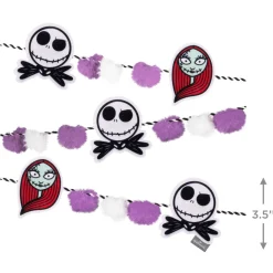 Disney Tim Burton's The Nightmare Before Christmas Fabric Hallmark Garland, 72"