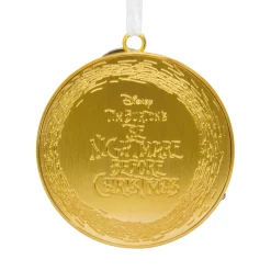 Disney Tim Burton's The Nightmare Before Christmas Jack Skellington on Moon Metal Hallmark Ornament