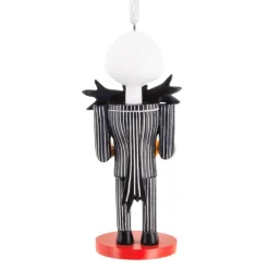Disney Tim Burton's The Nightmare Before Christmas Jack Skellington Nutcracker Hallmark Ornament