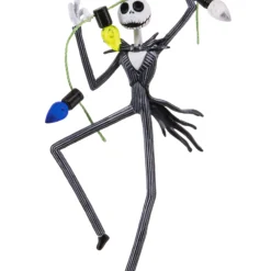 Disney Tim Burton's The Nightmare Before Christmas Jack Skellington With Lights Hallmark Ornament