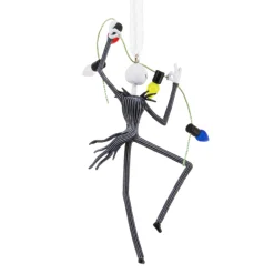 Disney Tim Burton's The Nightmare Before Christmas Jack Skellington With Lights Hallmark Ornament