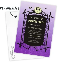 Disney Tim Burton's The Nightmare Before Christmas This Is a Party! Flat Birthday Invitation