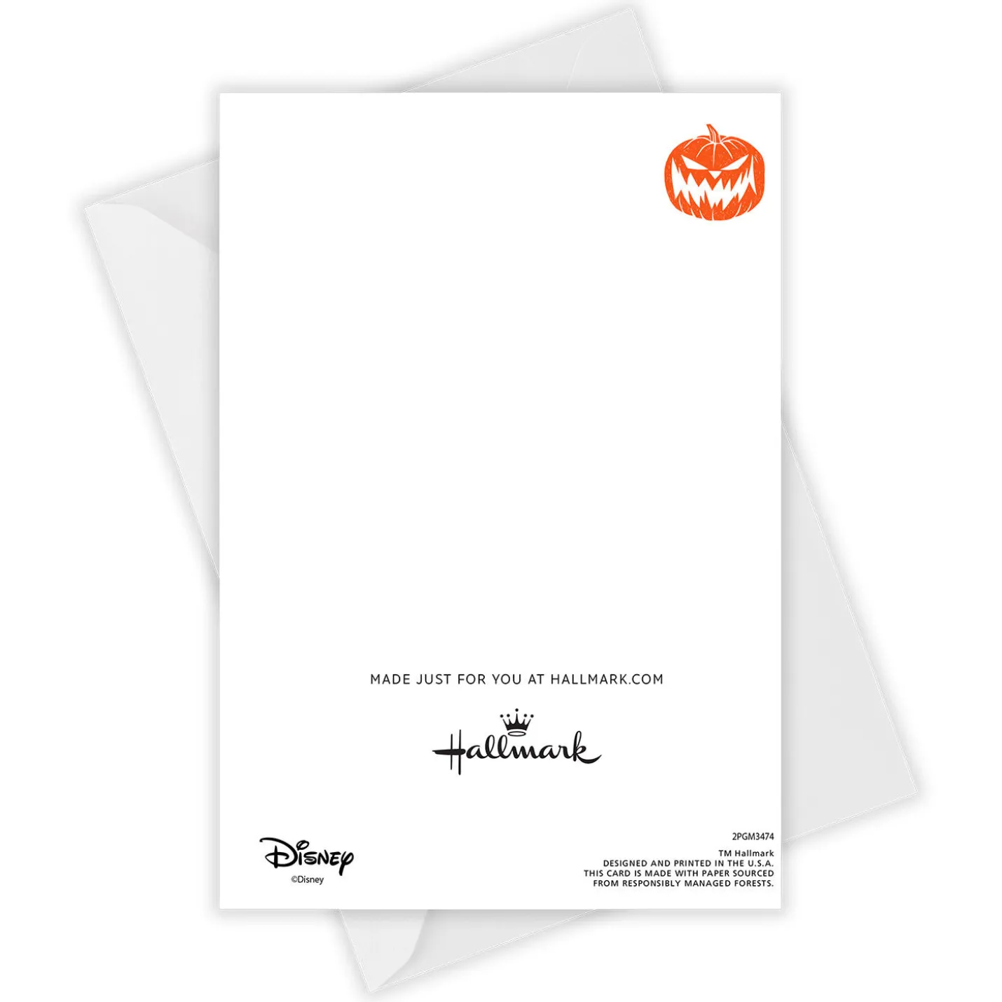 Disney Tim Burton's The Nightmare Before Christmas Jack Skellington Custom Halloween Card