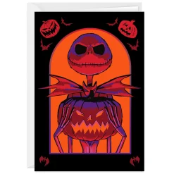 Disney Tim Burton's The Nightmare Before Christmas Jack Skellington Custom Halloween Card