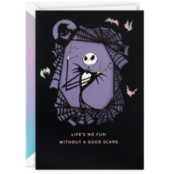 Disney Tim Burton's The Nightmare Before Christmas Good Scare Halloween Card