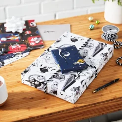 Disney Tim Burton's The Nightmare Before Christmas Assorted Flat Wrapping Paper, 12 sheets
