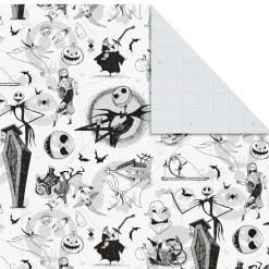 Disney Tim Burton's The Nightmare Before Christmas Assorted Flat Wrapping Paper, 12 sheets
