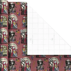 Disney Tim Burton's The Nightmare Before Christmas 3-Pack Wrapping Paper Mini Roll Bundle, 45 sq. ft. total