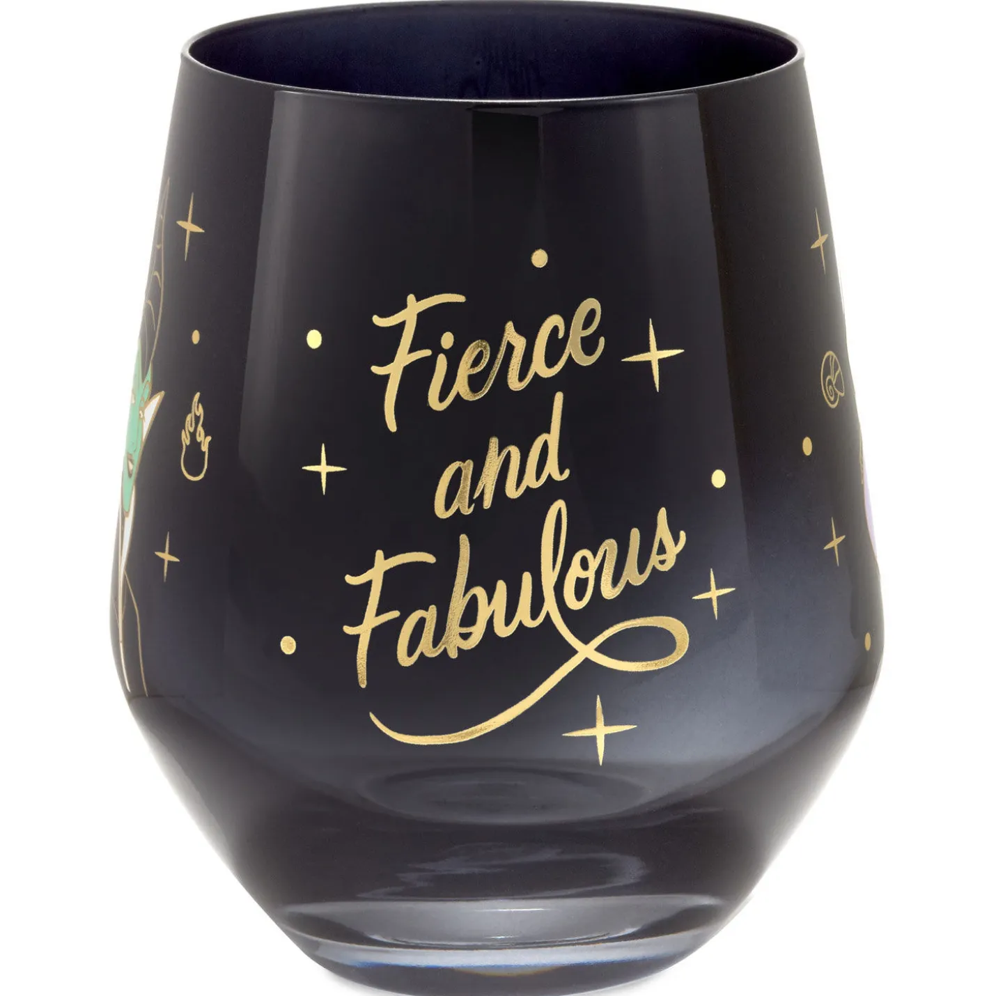 Disney Villains Fierce and Fabulous Stemless Wine Glass, 16 oz.