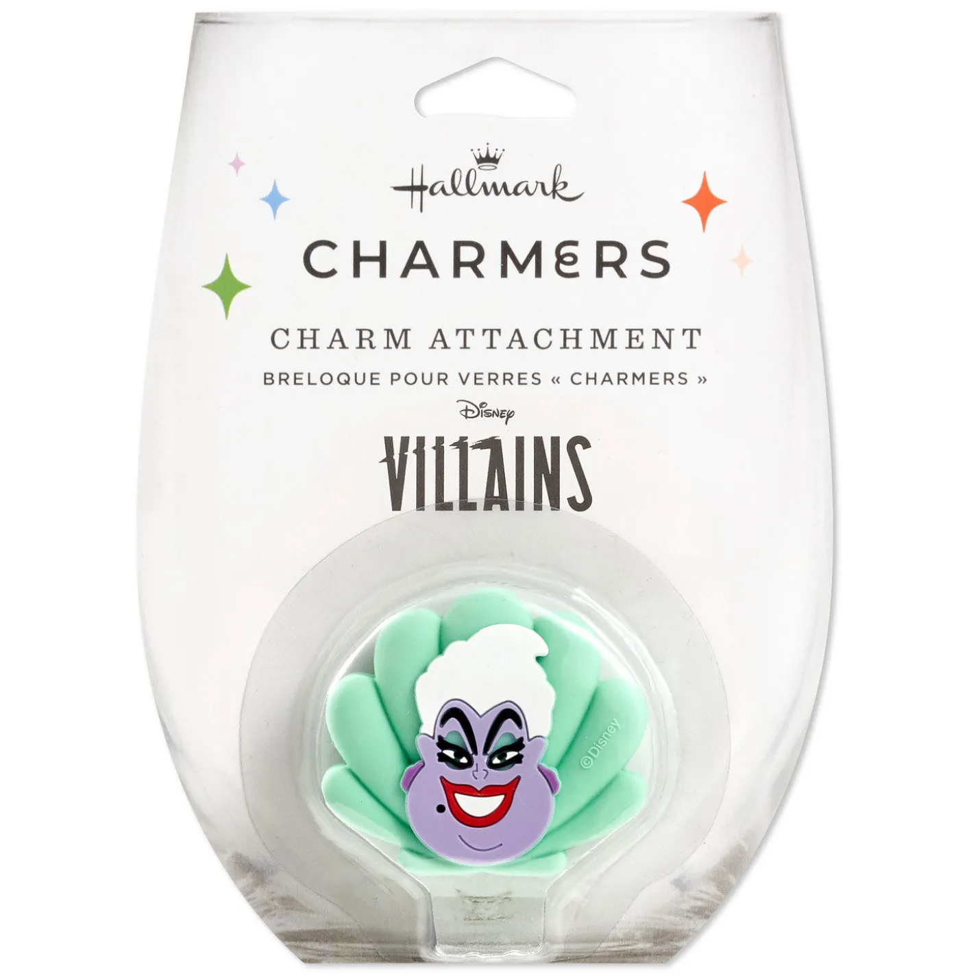 Disney Villains Ursula Charmers Silicone Charm, 1.7" H