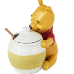 Disney Winnie the Pooh Ceramic Honey Pot With Serving Wand, Set of 2