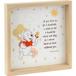 Disney Winnie the Pooh Framed Quote Sign, 10x10