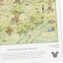Disney Winnie the Pooh Hundred Acre Wood Map 1000-Piece Puzzle