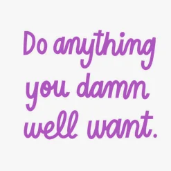 Do Anything You Damn Well Want Funny Birthday Card