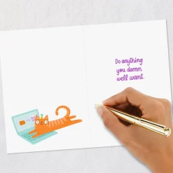 Do Anything You Damn Well Want Funny Birthday Card