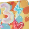 Dog With Balloons 3rd Birthday Card for Boys