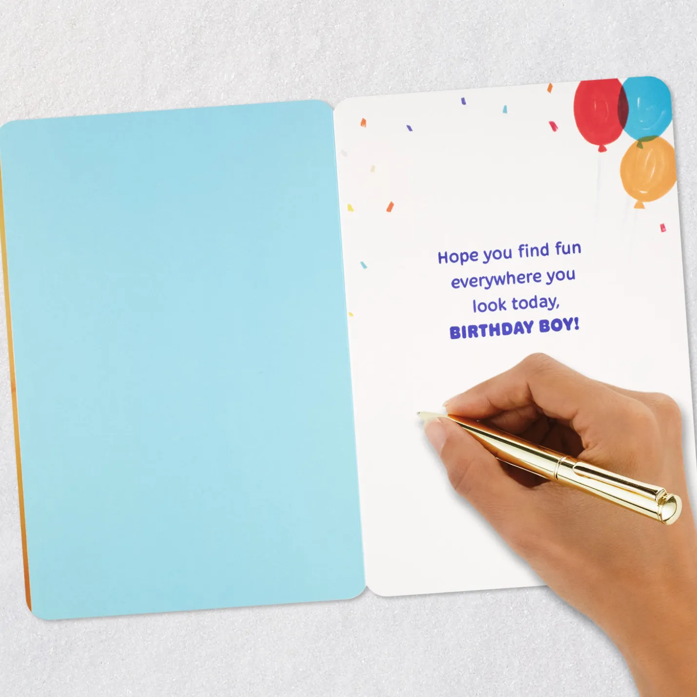Dog With Balloons 3rd Birthday Card for Boys
