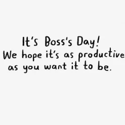 Dog and Cats Office Workers Funny Boss's Day Card From All
