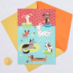 Dog Party Blank Card