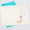 16" Dog With Flowers Jumbo Thank-You Card