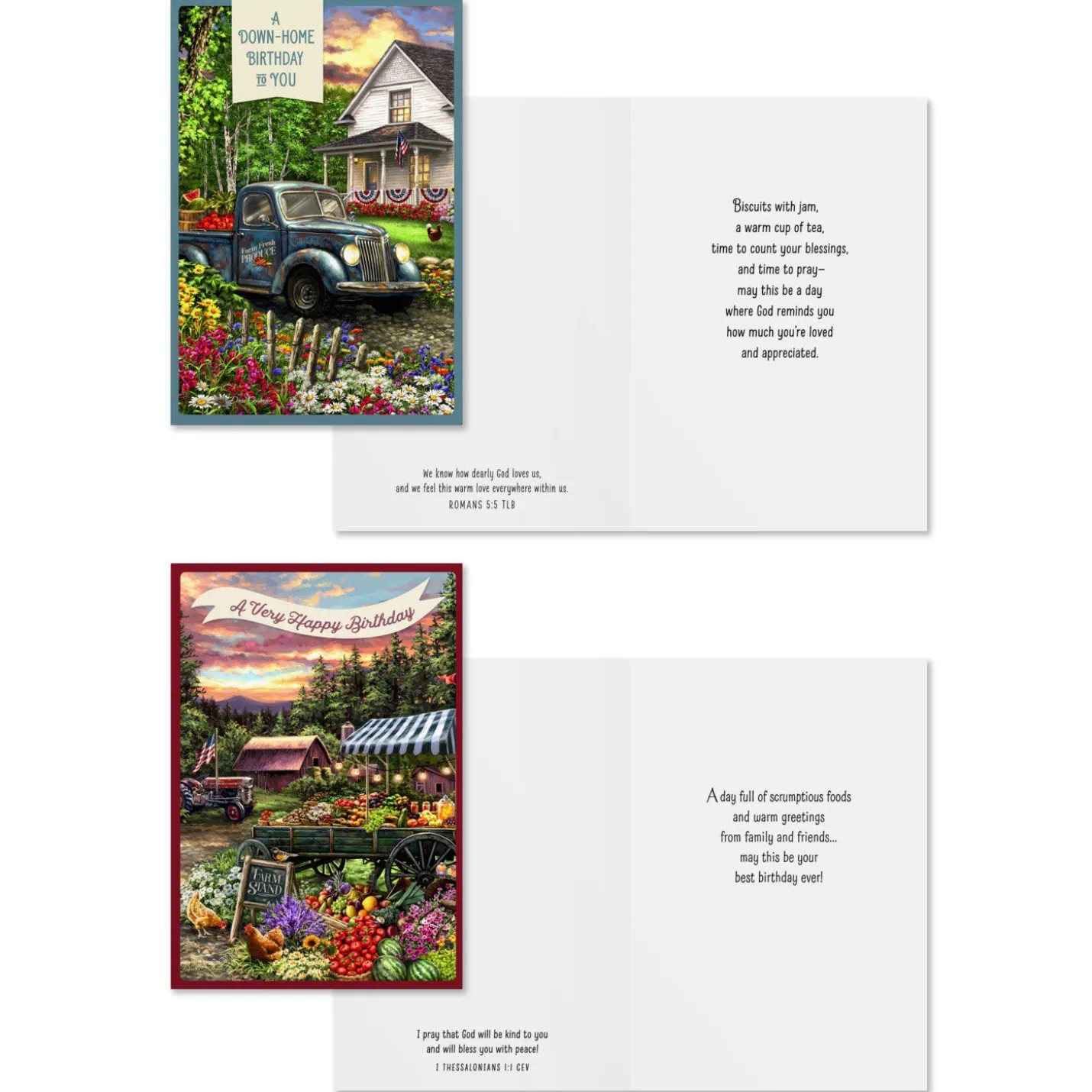 Dona Gelsinger Assorted Religious Birthday Cards, Box of 12