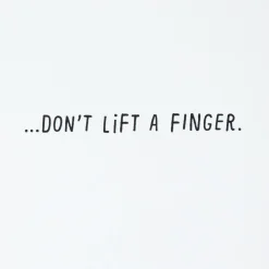 Don't Lift a Finger Dinosaur at Gym Funny Birthday Card