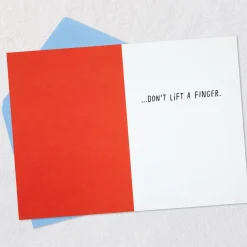 Don't Lift a Finger Dinosaur at Gym Funny Birthday Card