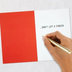 Don't Lift a Finger Dinosaur at Gym Funny Birthday Card