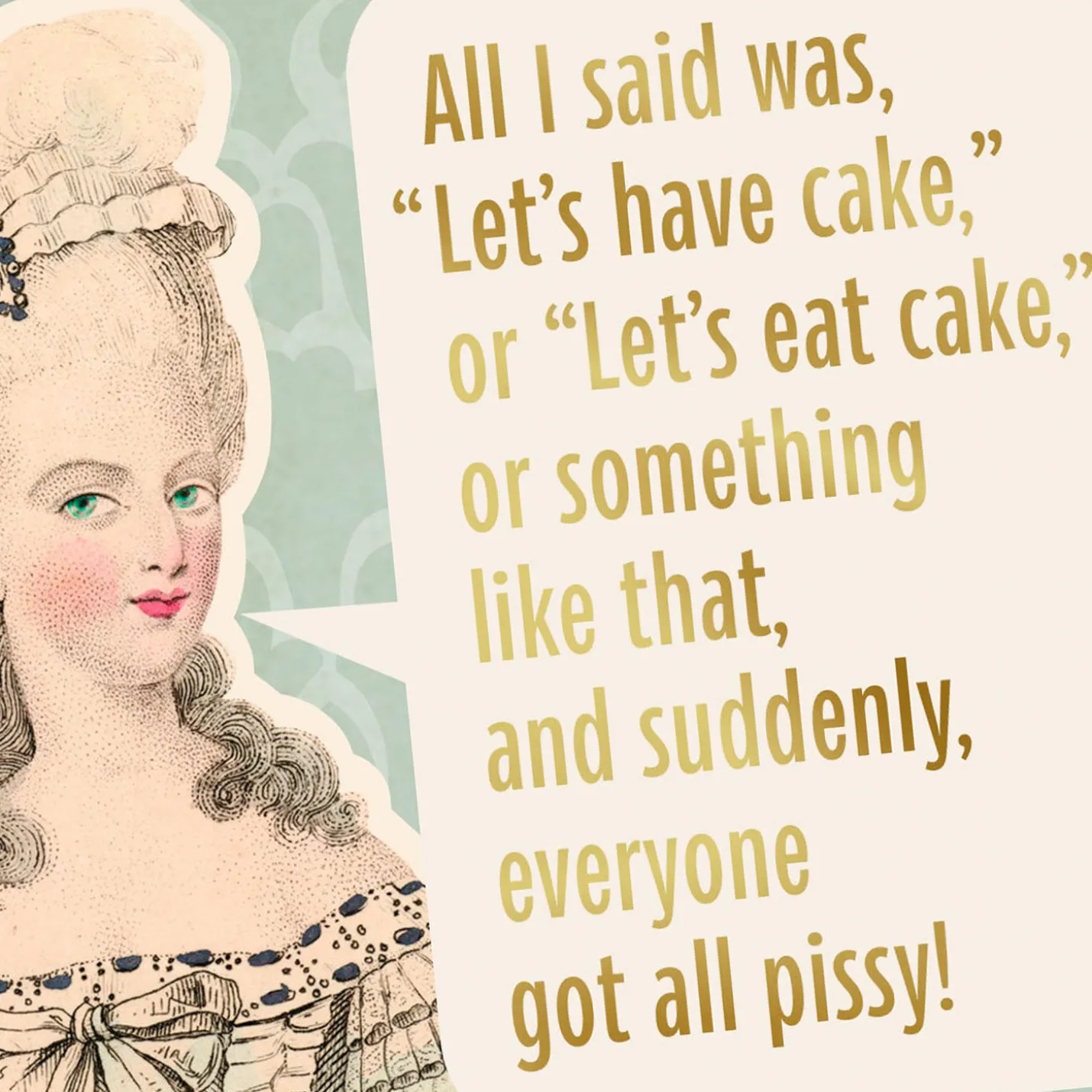 Don't Party With Peasants Funny Birthday Card