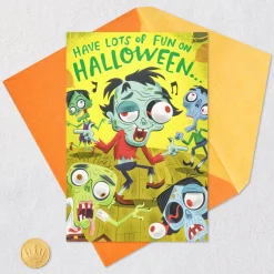 Don't Lose Your Head, Zombie Pop-Up Halloween Card