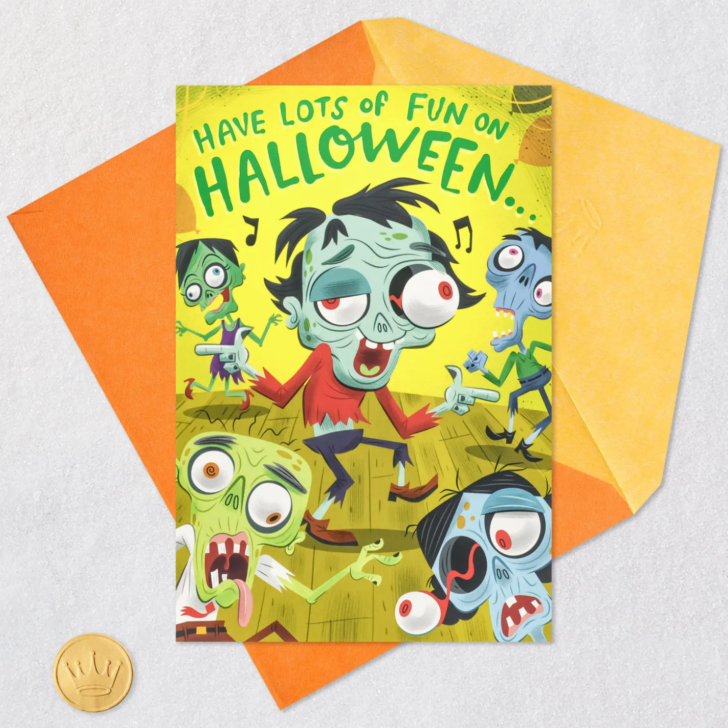 Don't Lose Your Head, Zombie Pop-Up Halloween Card