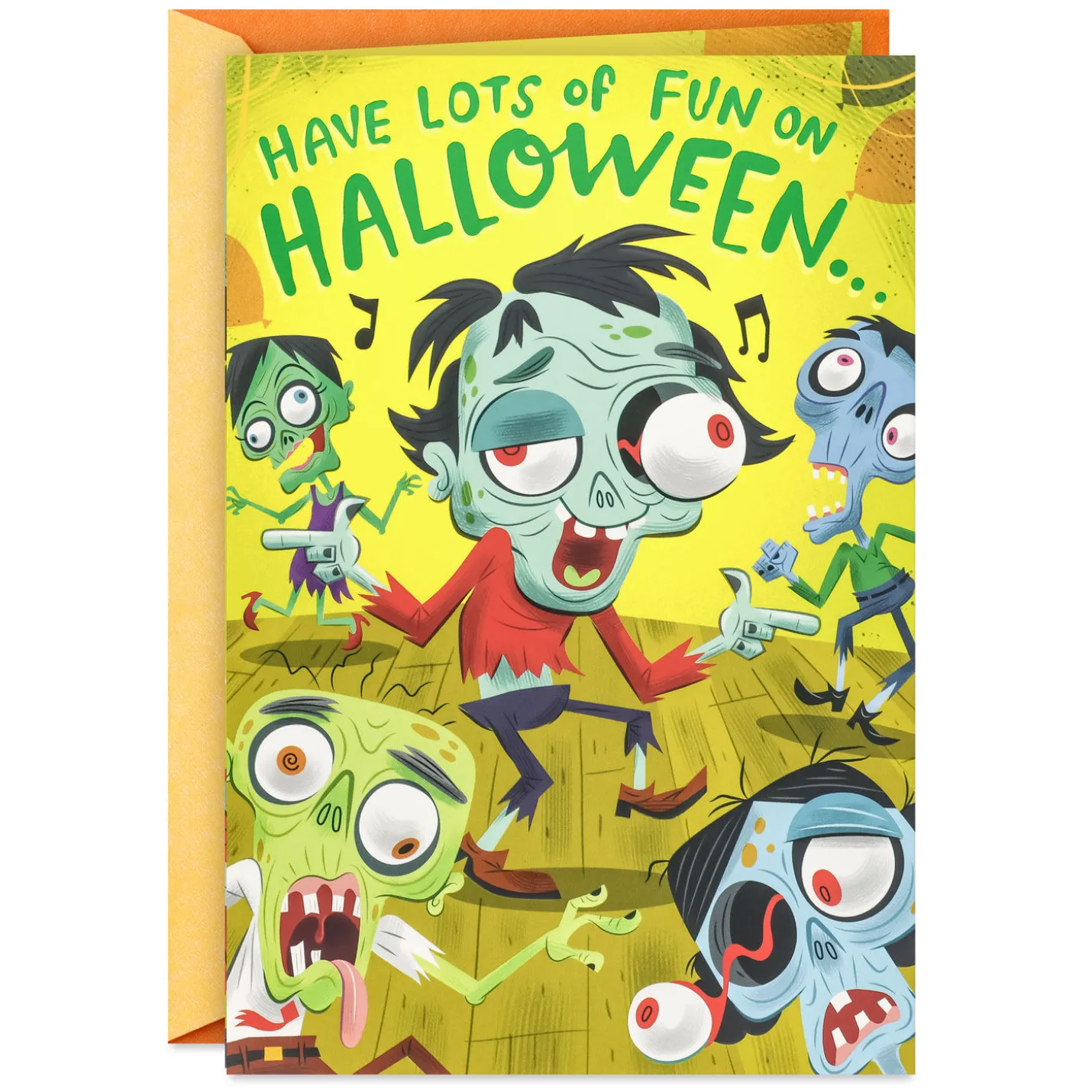 Don't Lose Your Head, Zombie Pop-Up Halloween Card