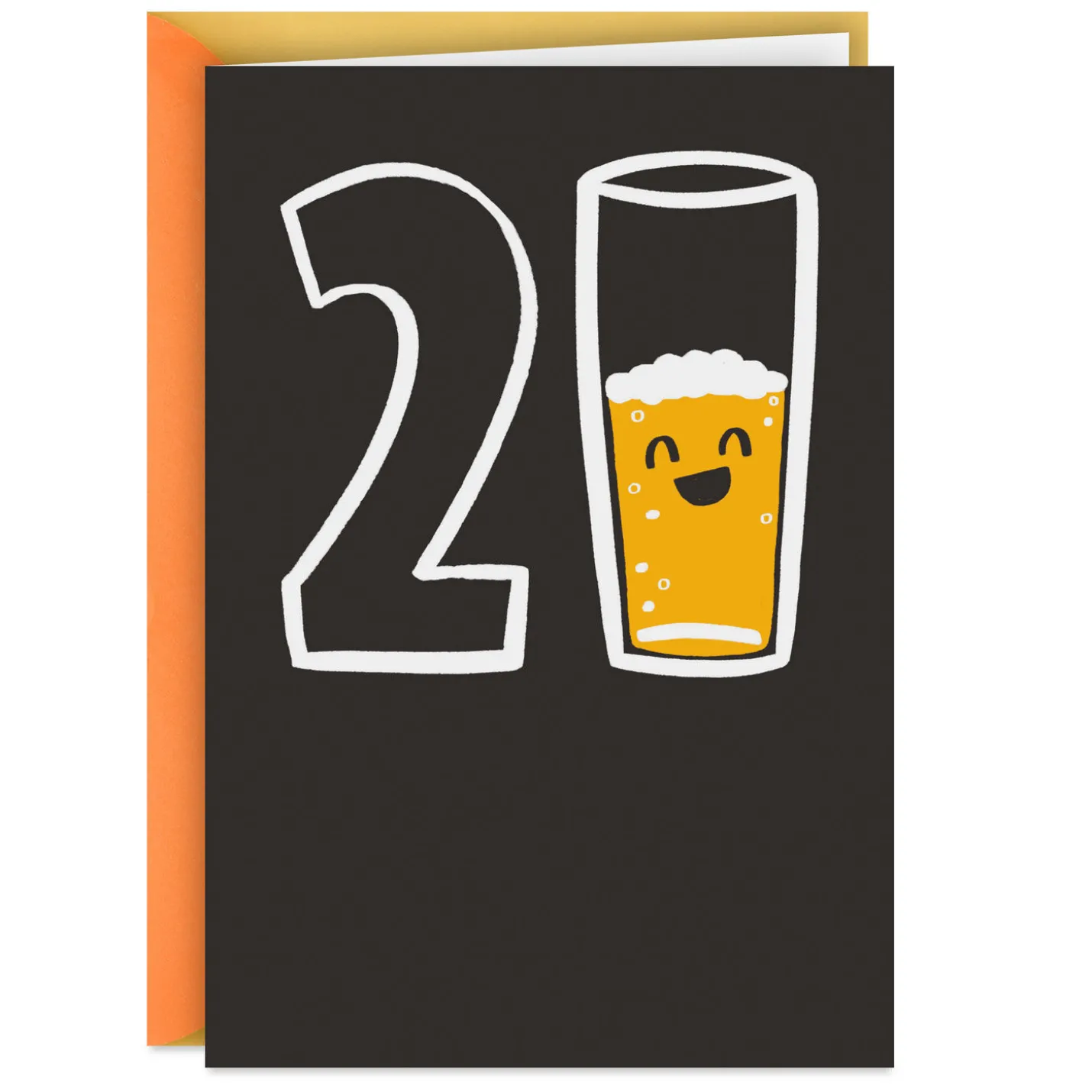 Don't Settle for Half-Glassed Funny 21st Birthday Card