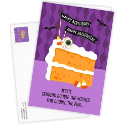 Double the Fun Custom Halloween Birthday Card