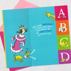 Dr. Seuss™ No One You-er Than You Birthday Card for Granddaughter With Alphabet Flash Cards
