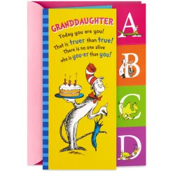 Dr. Seuss™ No One You-er Than You Birthday Card for Granddaughter With Alphabet Flash Cards