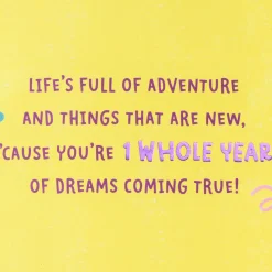 Dreams Come True First Birthday Card