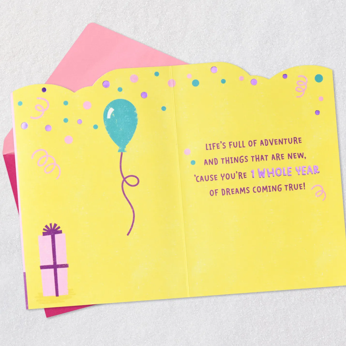 Dreams Come True First Birthday Card