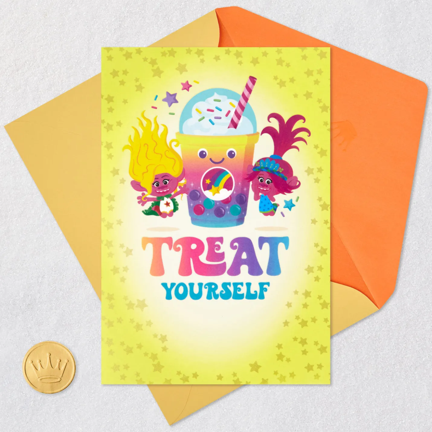 DreamWorks Animation Trolls Treat Yourself Birthday Card for Kids