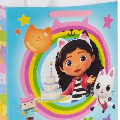 15.5" DreamWorks Animation Gabby's Dollhouse Extra-Large Birthday Gift Bag With Tissue Paper