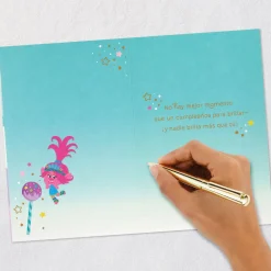 DreamWorks Animation Trolls Time to Shine Spanish-Language 5th Birthday Card