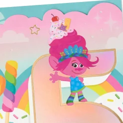 DreamWorks Animation Trolls Time to Shine Spanish-Language 5th Birthday Card