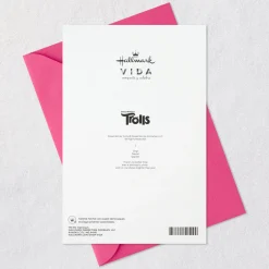 DreamWorks Animation Trolls Time to Shine Spanish-Language 5th Birthday Card